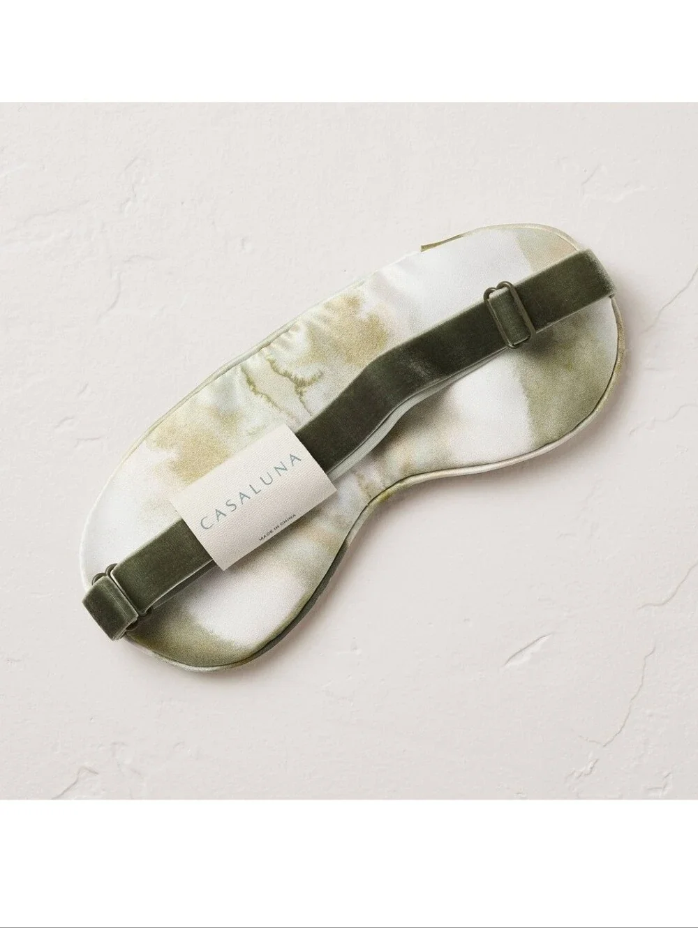 New!Casaluna Floral 100% Silk EyeMask Adjustable Strap Y2K Cottagecore Luxury